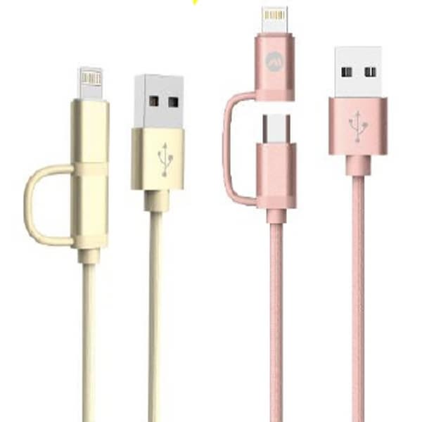 Mobile phone data_ 2in 1_MFI_ Micro USB Cable